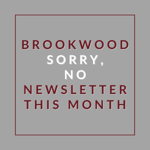A message stating that there will be no newsletter this month.